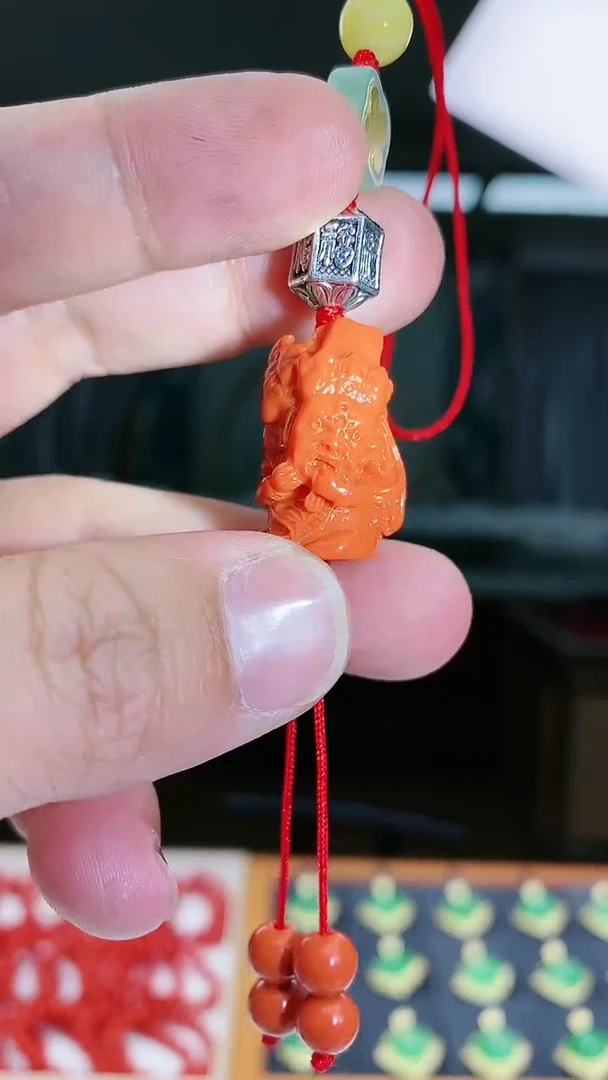 【闪购商品】翡翠颈饰银S925镶嵌G4手机挂