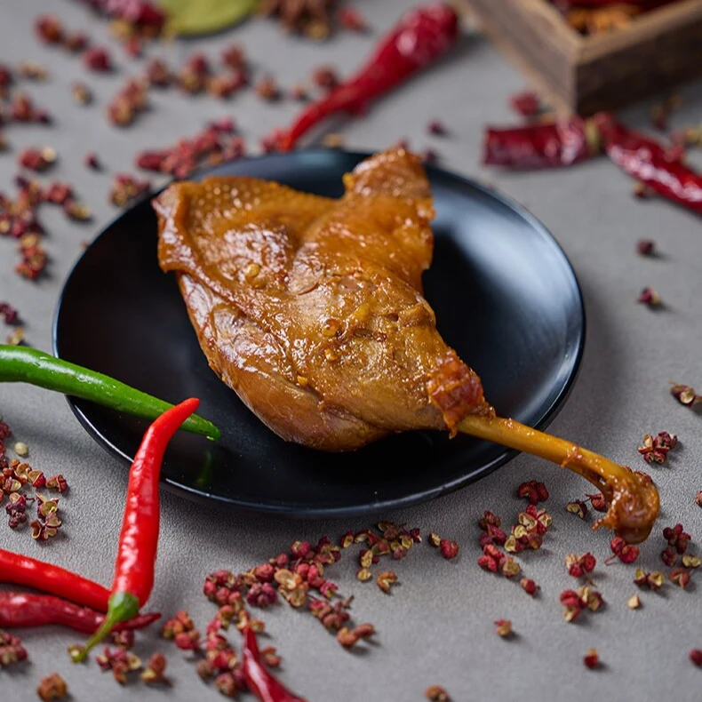 登姑卤黑鸭 鸭腿2个 鸭脖1份