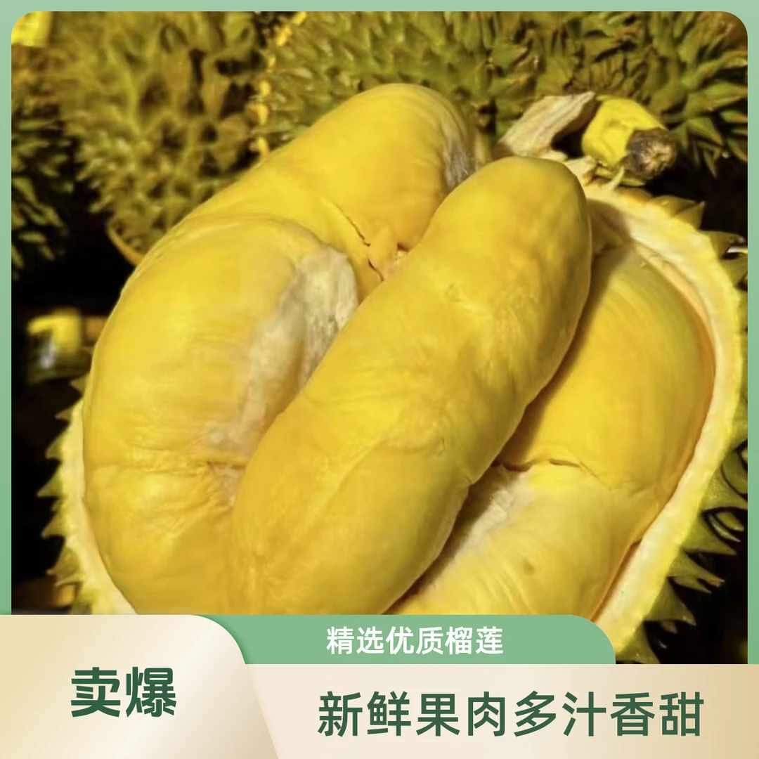 【空运】【现拍现拆】泰国直发树熟金枕鲜榴莲2-10斤核小顺丰包邮送货上楼金枕榴莲金枕榴莲金枕泰国东部