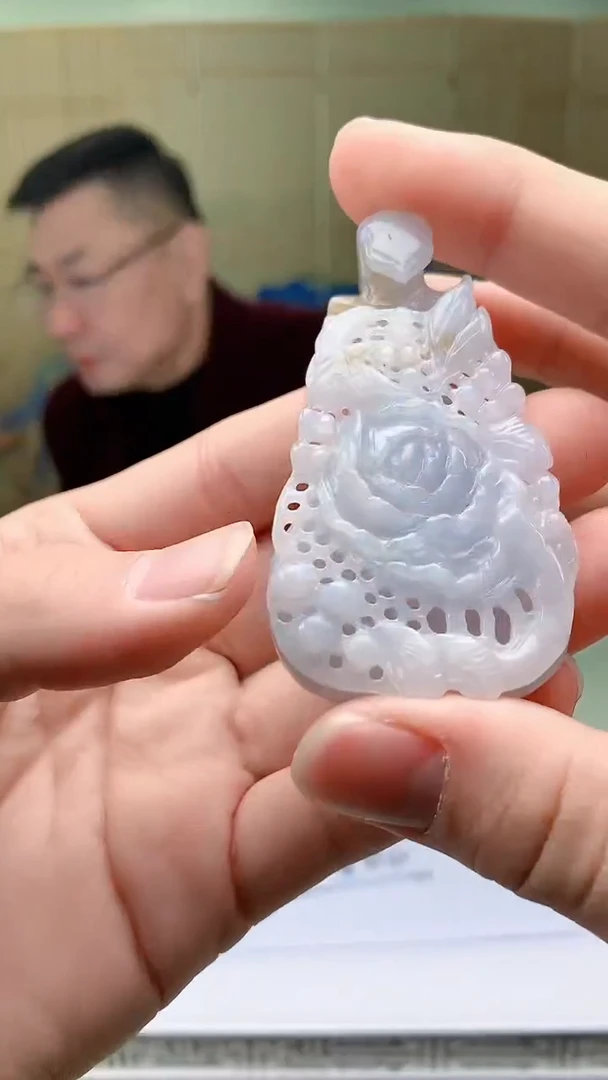 【闪购商品】定制翡翠未镶嵌5152bb-毛货挂件29