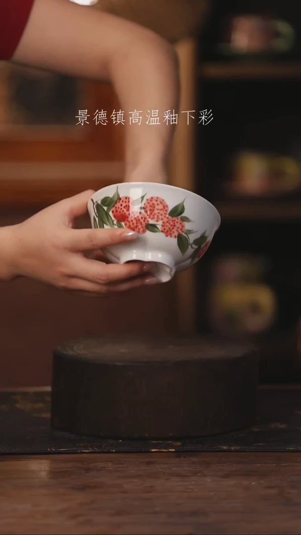 陶瓷景德镇高温釉下手绘陶瓷568