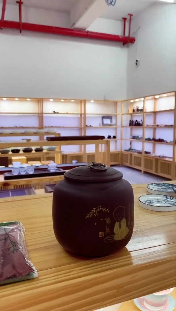 【闪购商品】紫砂【四两茶叶罐】佛悟和尚@@MCYGZSSLFW