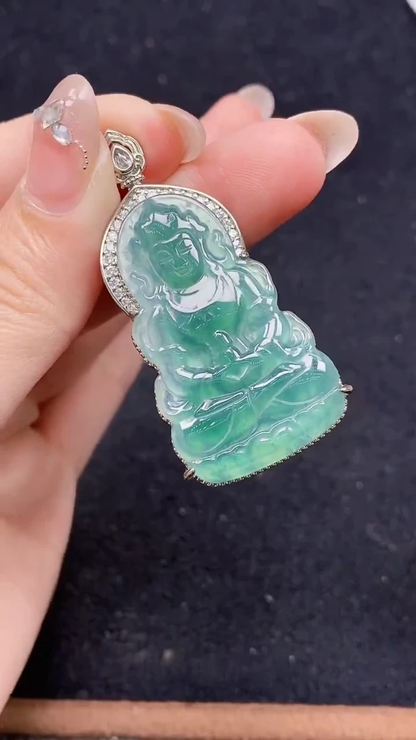 颈饰未镶嵌翡翠天然A货翡翠，保A保真
