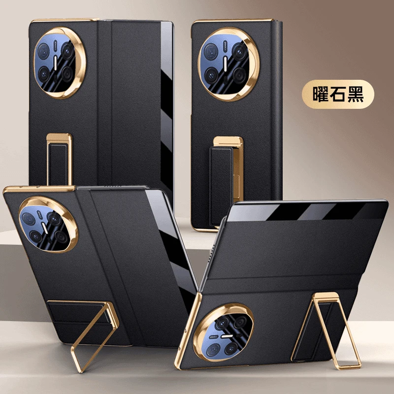 适用华为mateX5手机壳新款腕带支架壳x3折叠屏时尚翻盖全包保护套