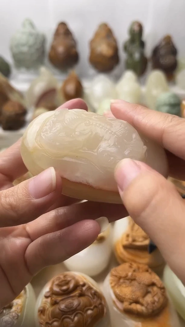 石材古青石棉纹正常不退换霸王貔貅微瑕