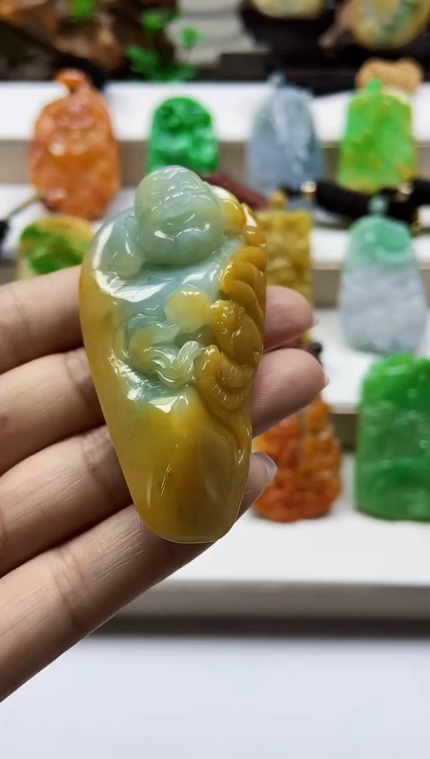 颈饰未镶嵌翡翠翡翠A货