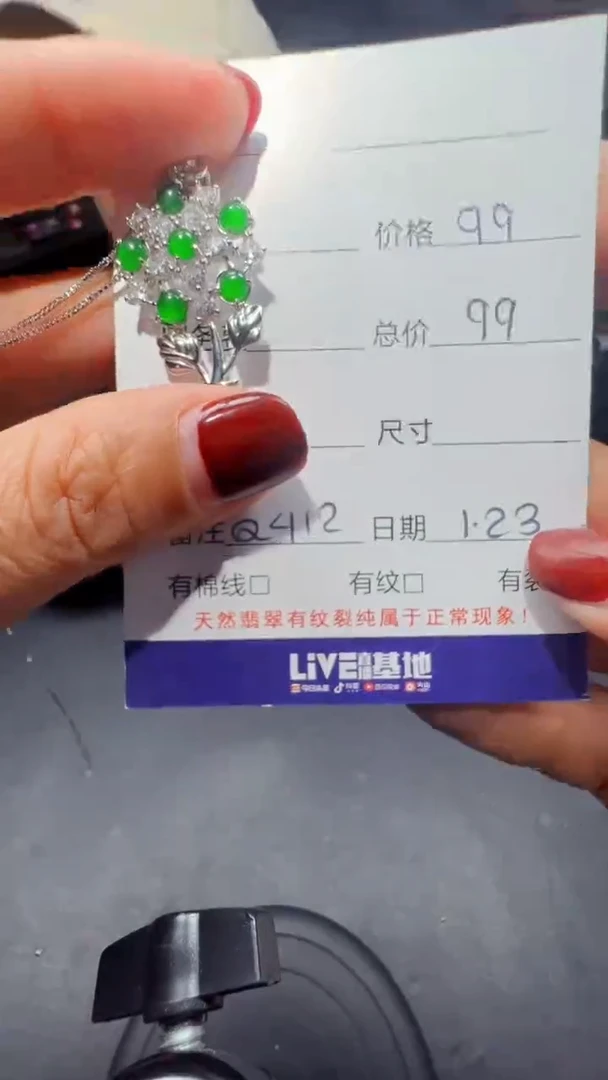 【闪购商品】翡翠项链未镶嵌0615745130多样性发货