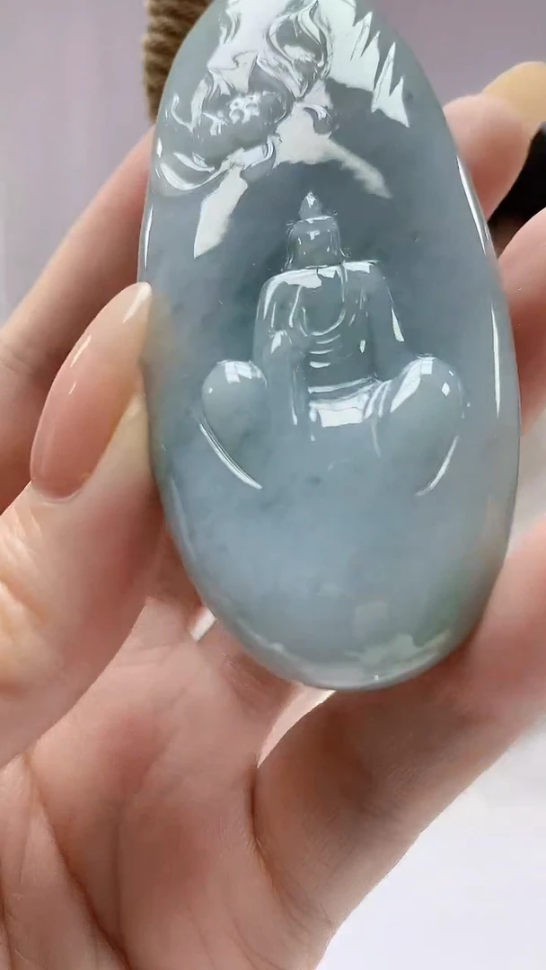 【闪购商品】定制翡翠未镶嵌5028DD-毛货挂件92