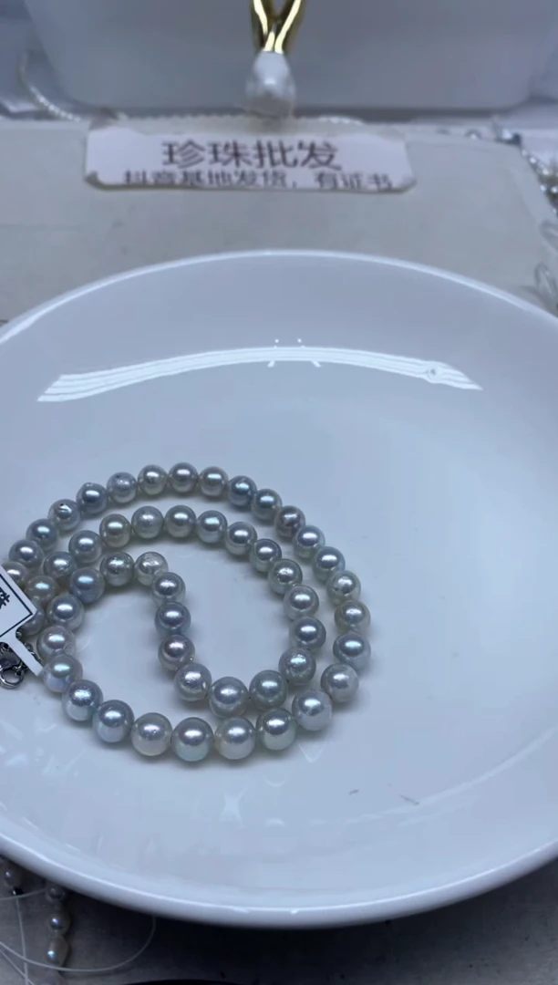 未镶嵌海水珍珠颈饰7-8