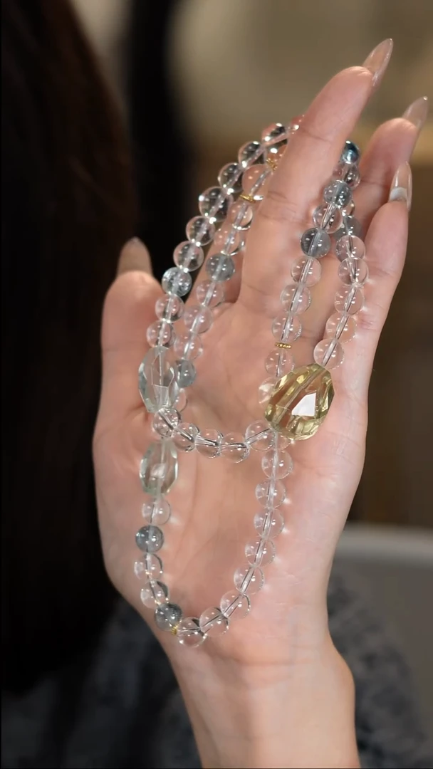 银S925镶嵌手串水晶露希