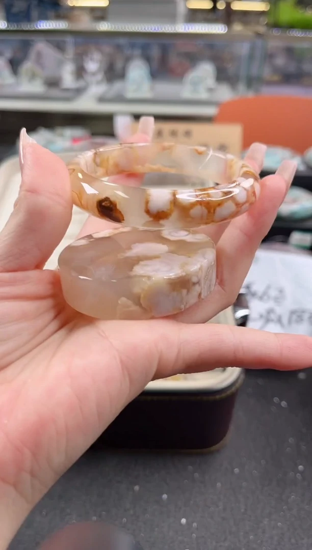 未镶嵌手镯石英质玉57圈口（赠品镯心）6593344