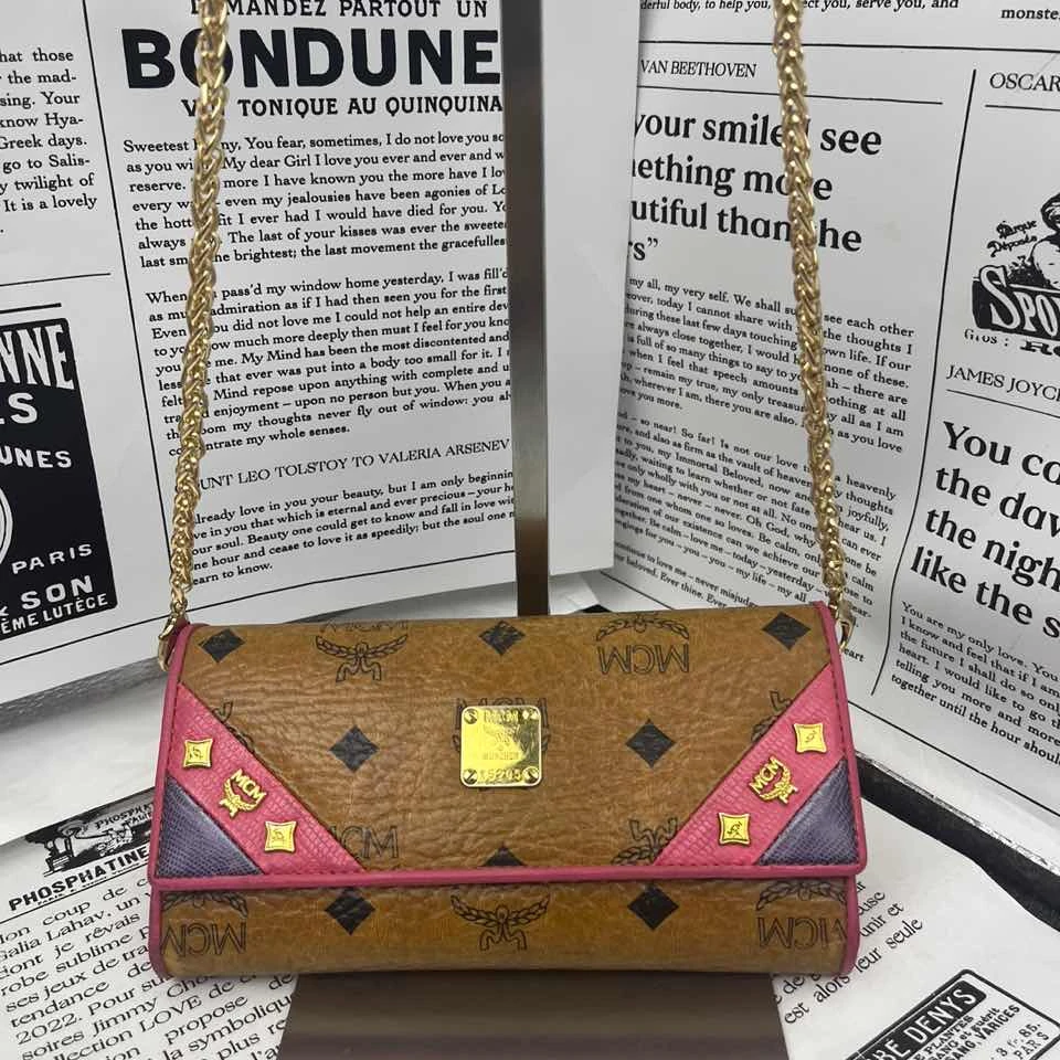 95新 MCM 粉丝专属拼色钱包/ZH05019087/9087