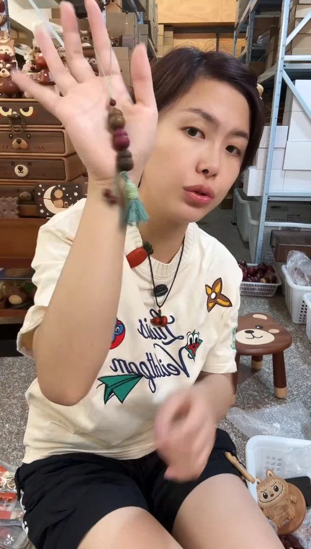 木三个葫芦挂件原木