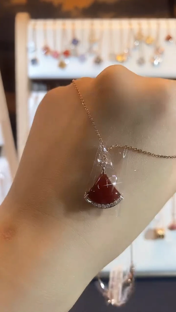 【闪购商品】钻石套链18K金镶嵌钻石k枚七夕裙