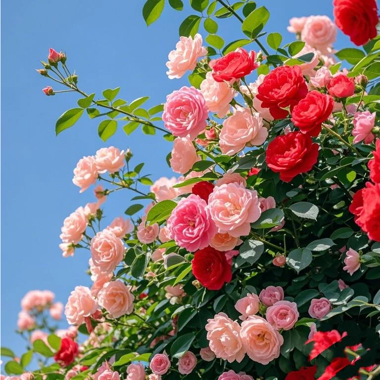 混色爬藤月季蔷薇花种子庭院阳台盆栽网红花卉种子四季开花易种植