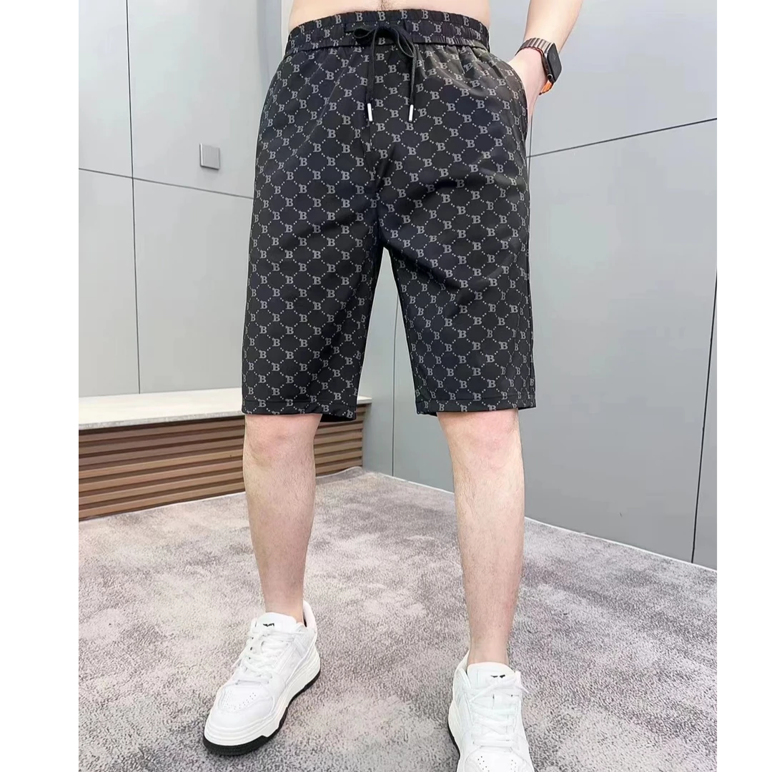 【大咖装】夏季上档次透气冰丝裤男款小B薄款休闲五分裤短裤5530