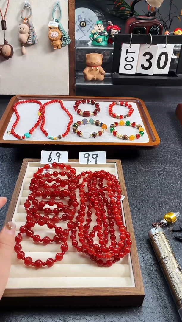 合金手链玛瑙/玉髓露丝单圈