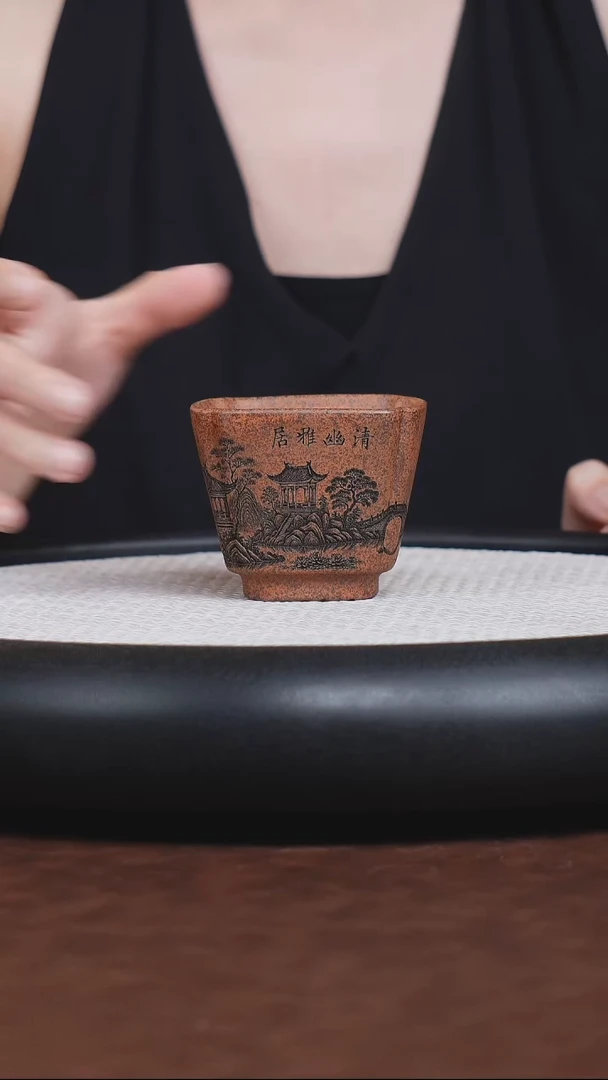 茶杯紫砂宜兴紫砂茶壶茶杯茶宠