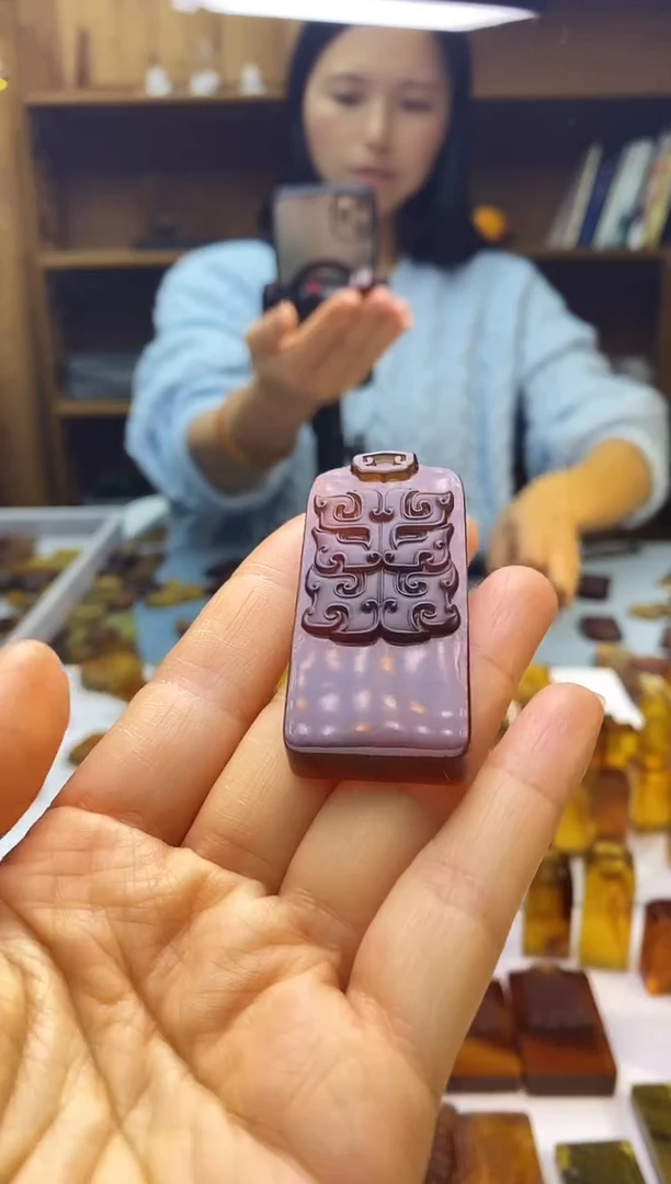 琥珀颈饰未镶嵌SN89-27（左右逢源）