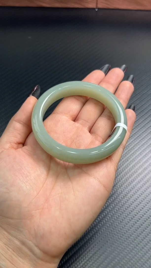 未镶嵌手镯和田玉且末蓝微色差58+j