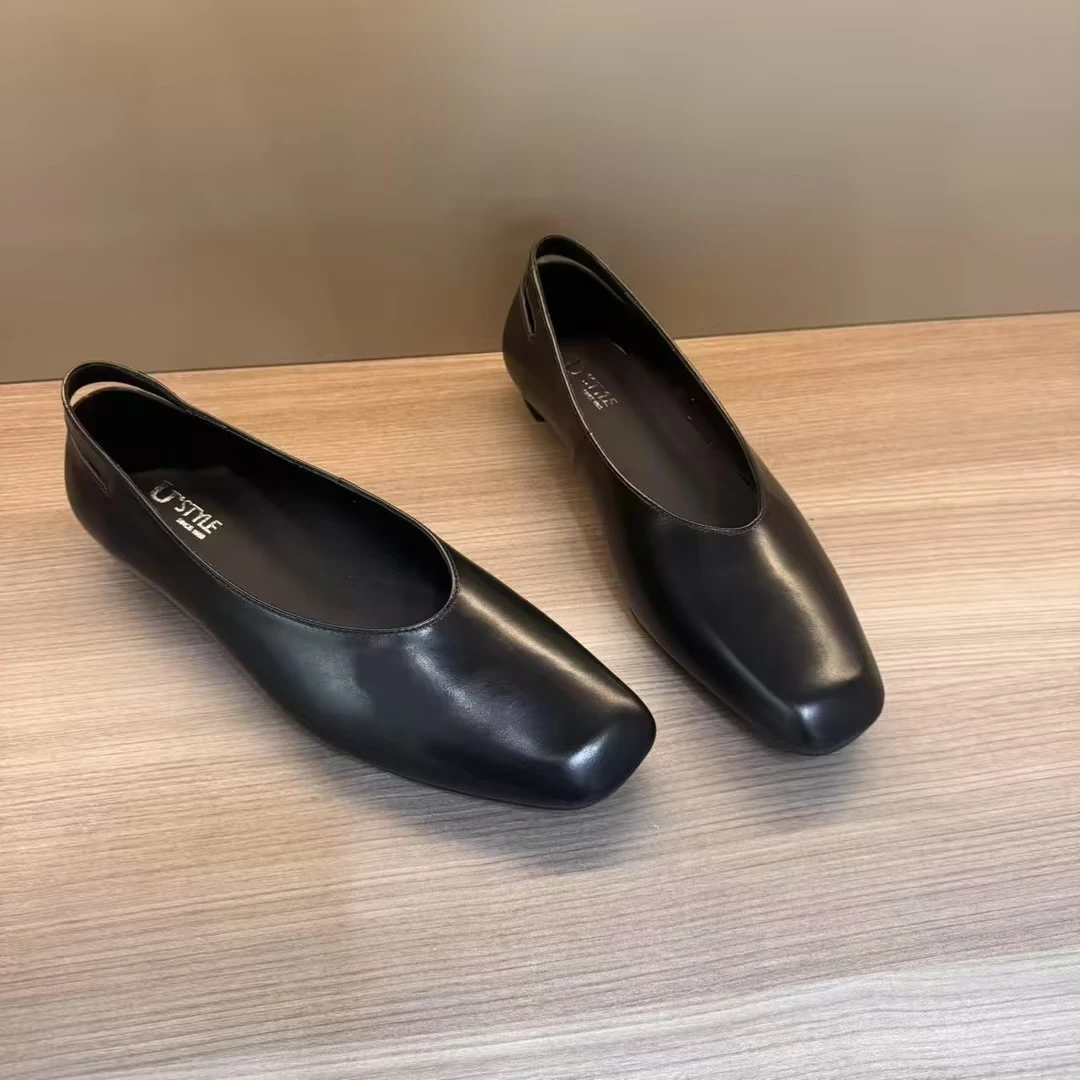 Chic Pa联名轻奢高定/复古简约风新春爆款时尚百搭单鞋D25820