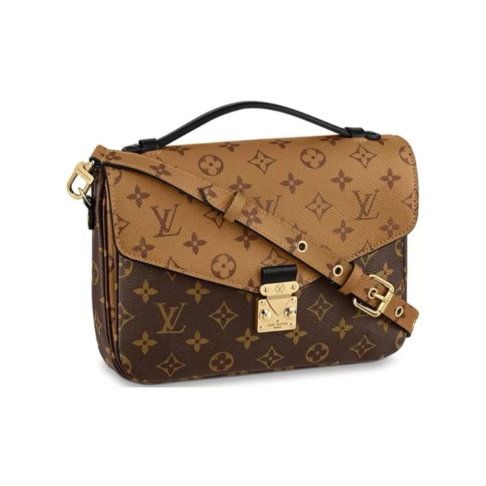 全新未使用 LouisVuitton/路易威登 拼色邮差包 闲置