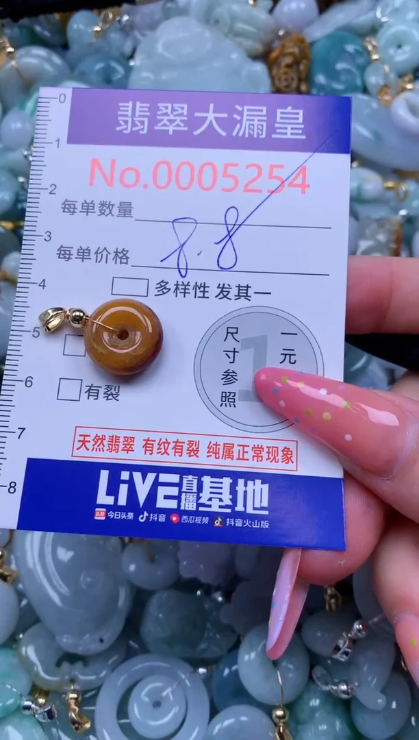 翡翠未镶嵌吊坠(不含链)5254