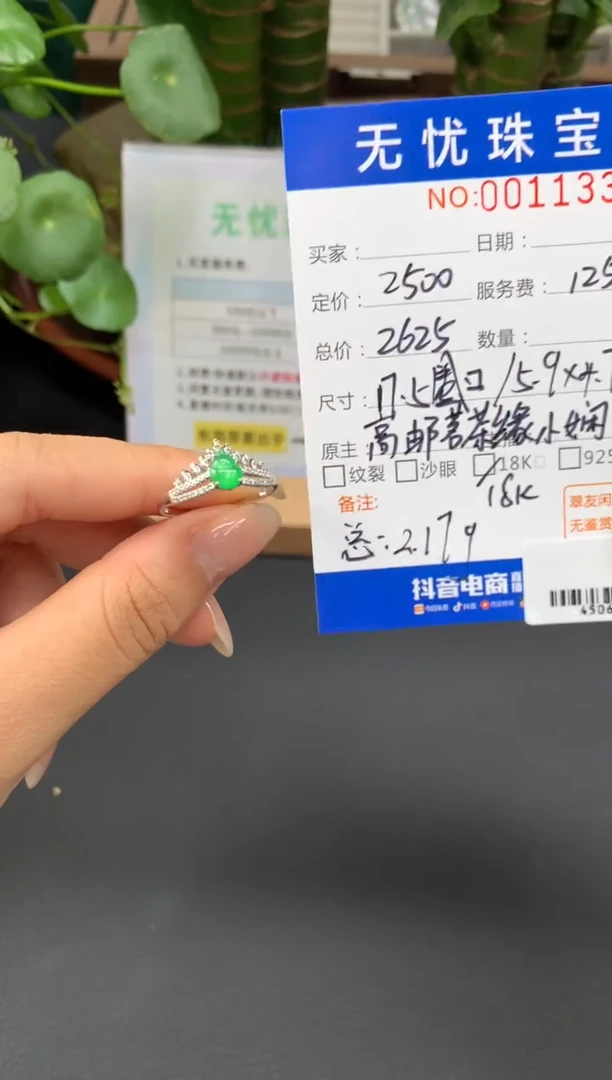 18K金镶嵌定制翡翠I****UZ949