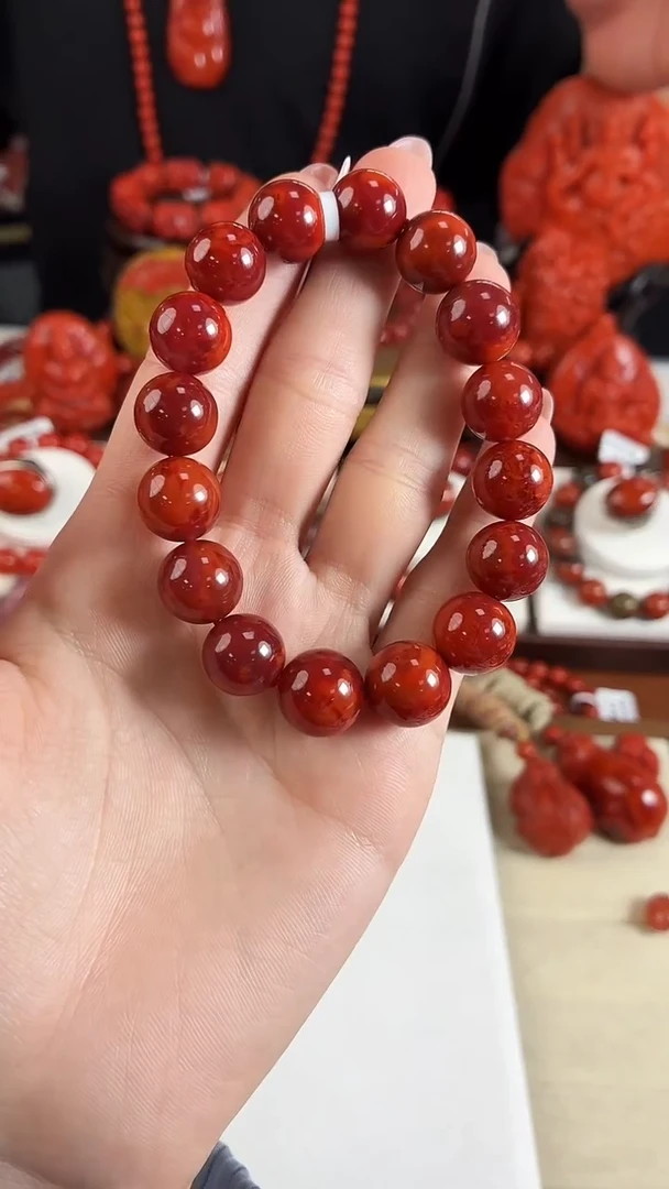 未镶嵌瓦西nxh手串12+南红玛瑙（多样式发其一）