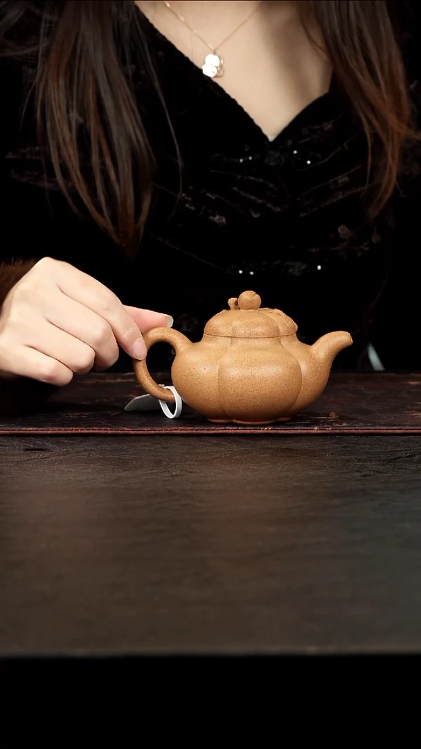茶壶紫砂冷黄金上合桃170cc