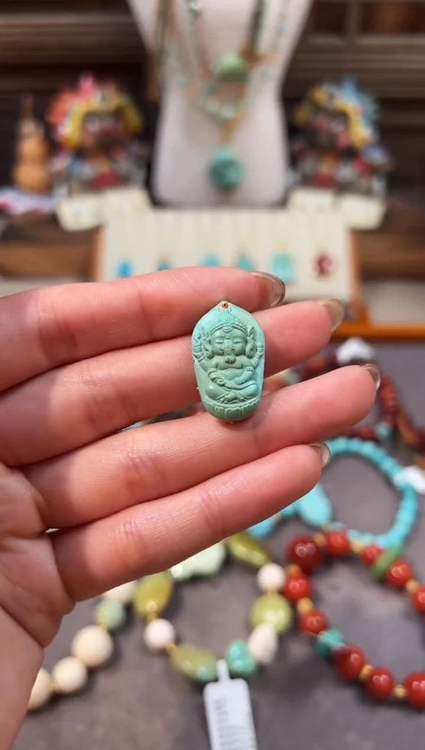 未镶嵌绿松石配饰绿松石配饰象神