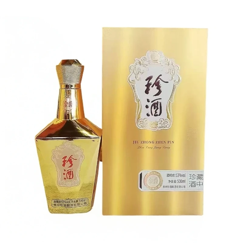 珍酒【2021年】珍酒·金爵 酱香型白酒单瓶装53度500ml