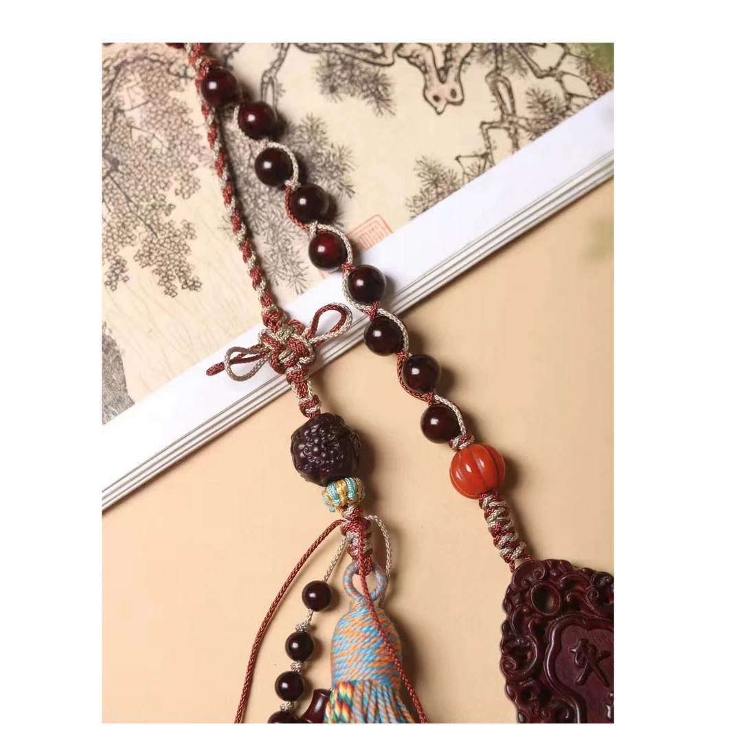 精美小叶紫檀吊坠-车挂