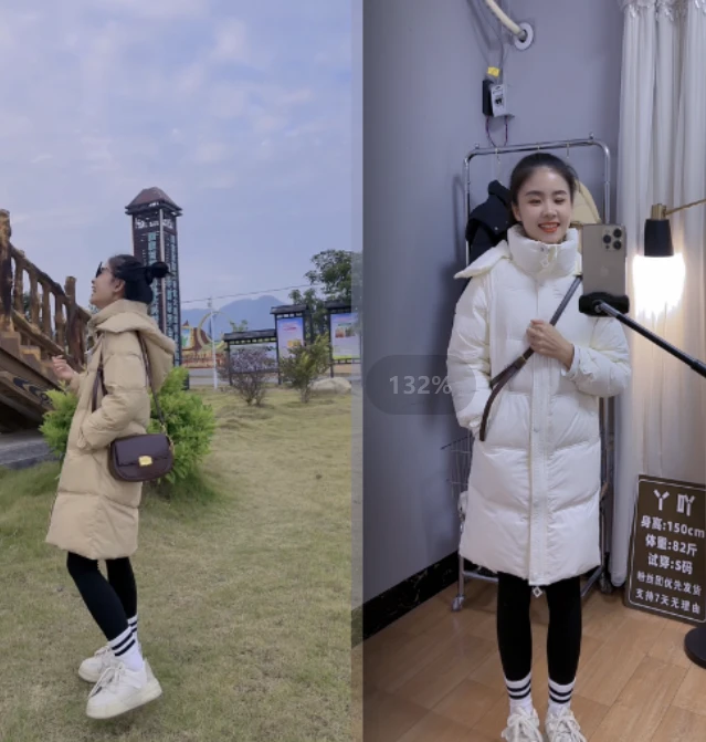 2024新款【丫吖专属】冬季保暖羽绒外套百搭时尚加厚鸭绒羽绒服