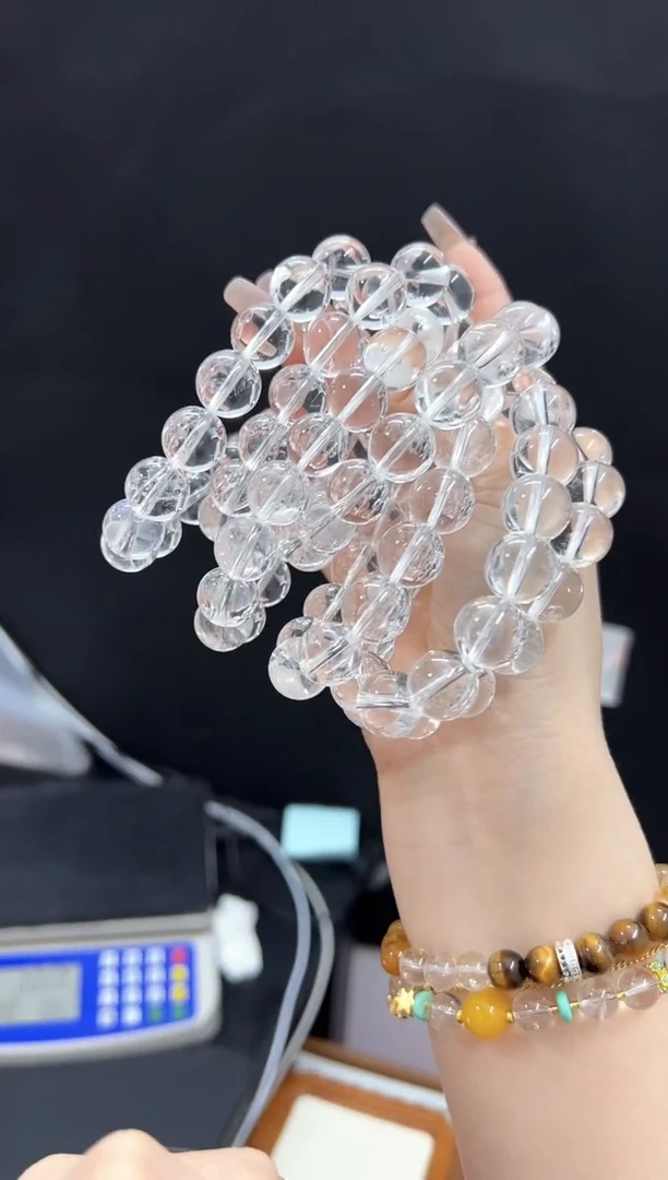 【闪购商品】水晶手串未镶嵌80A多样性发其一/1条13mm默认微瑕