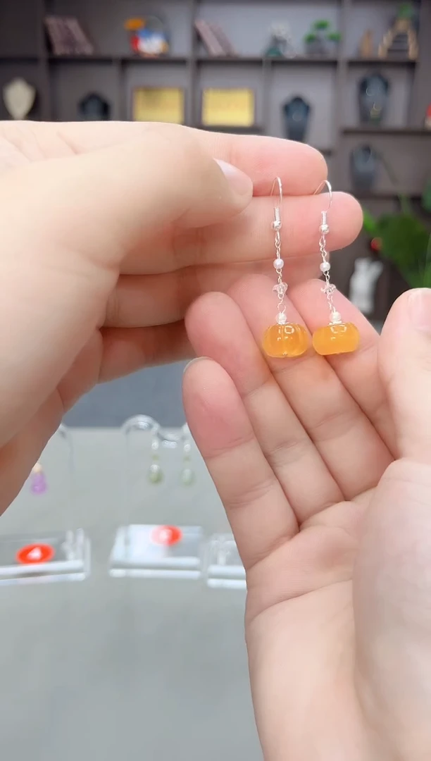 未镶嵌耳饰玛瑙/玉髓W06