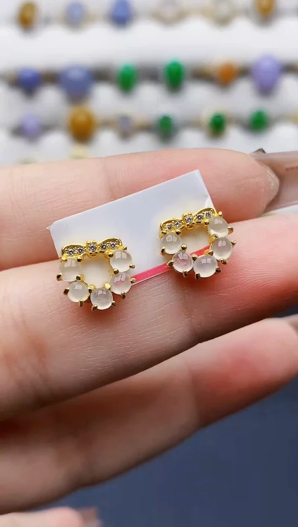 银S925镶嵌戒指翡翠1306