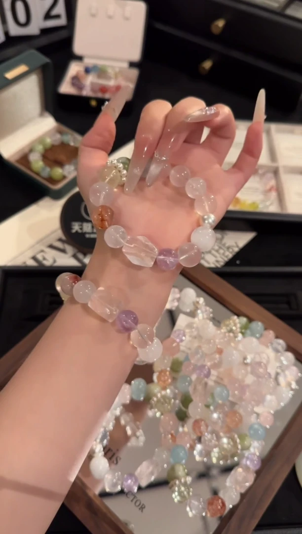 水晶手链合金冰淇淋多宝x2221