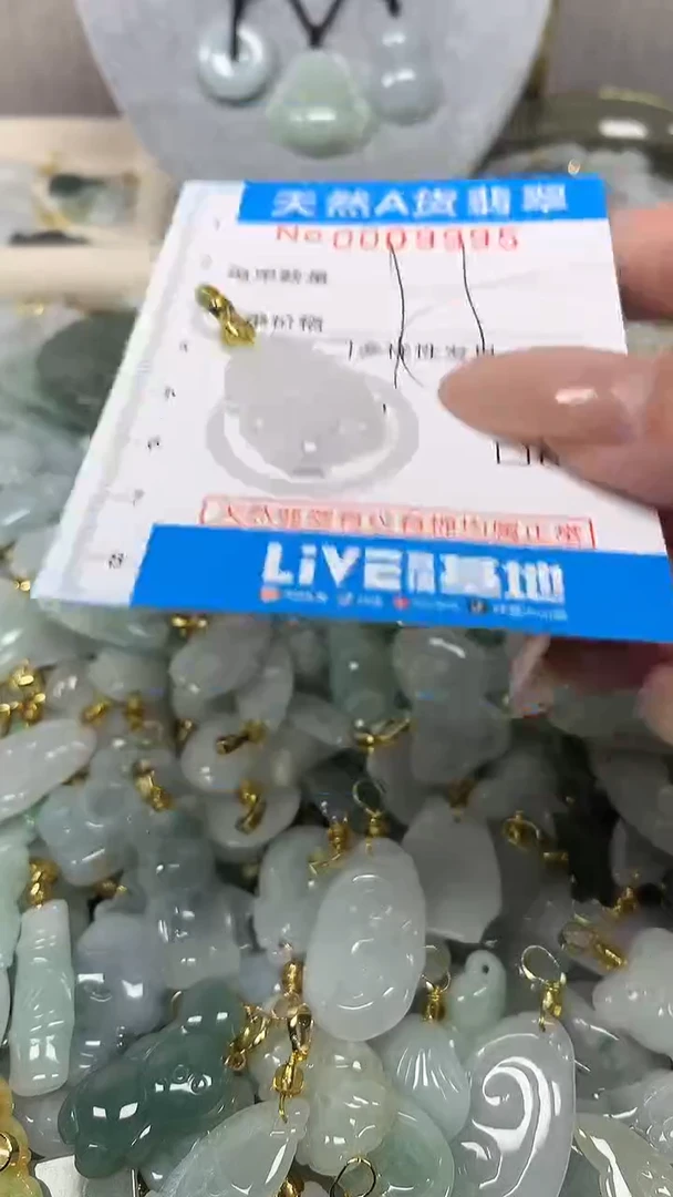 翡翠未镶嵌颈饰净货挂件-9995