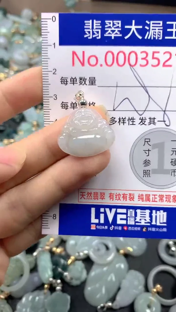 翡翠未镶嵌吊坠(不含链)3521
