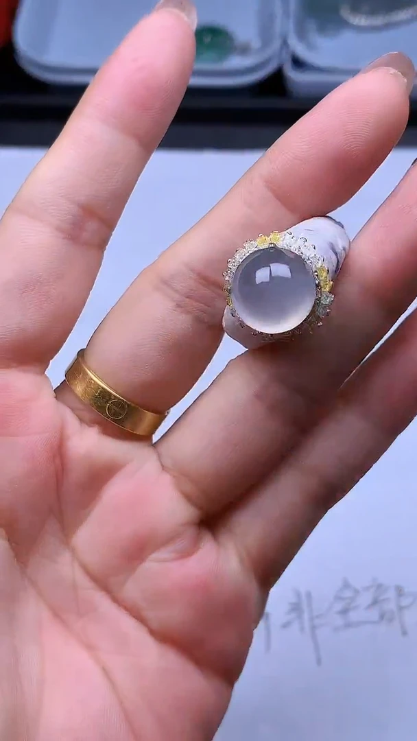 翡翠裸石翡翠散珠缅甸A货+证书