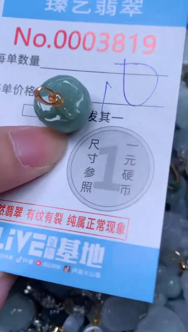 吊坠(不含链)未镶嵌翡翠3819