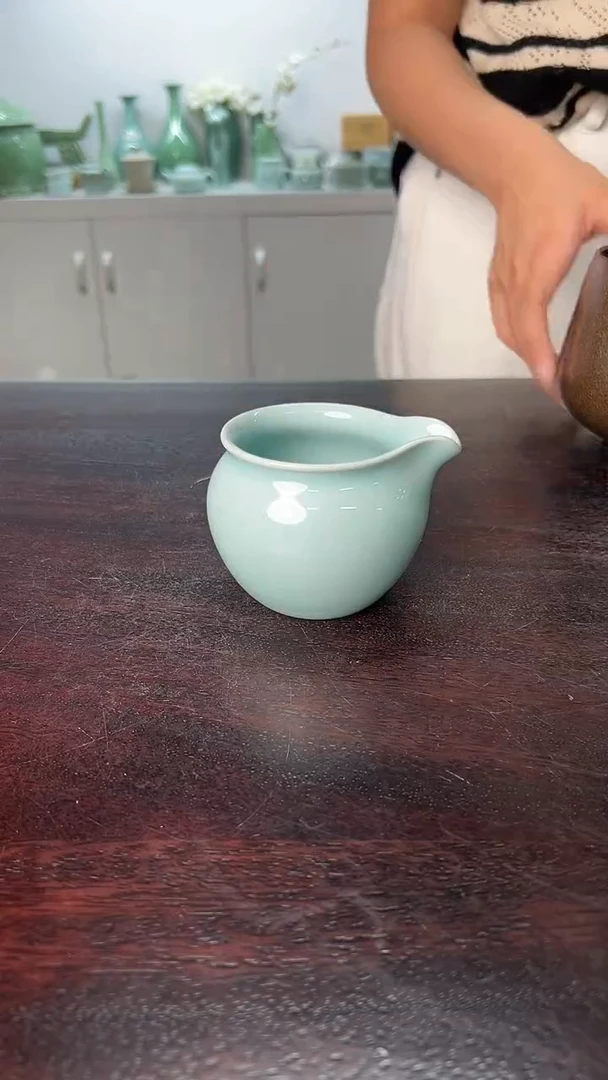 龙泉云间青瓷小米茶器