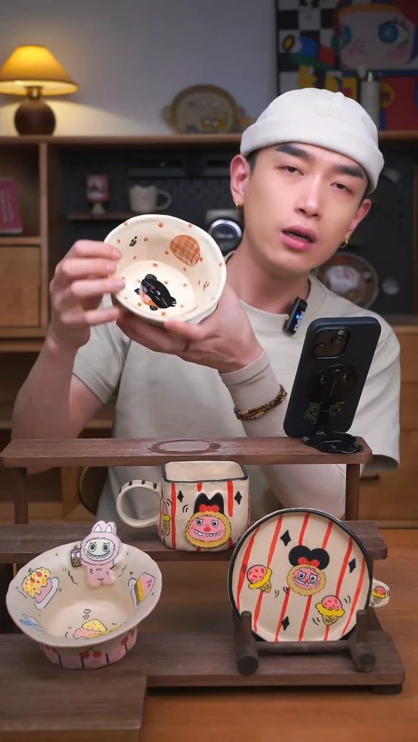 杯子景德镇可爱设计师款陶瓷