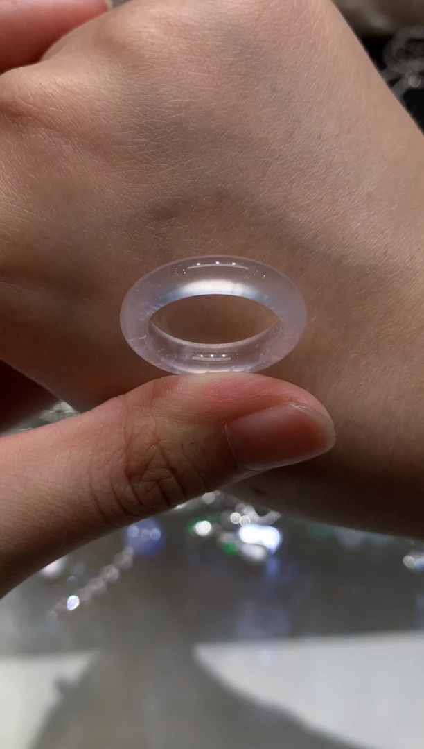 翡翠戒指未镶嵌A372|13.5圈39800