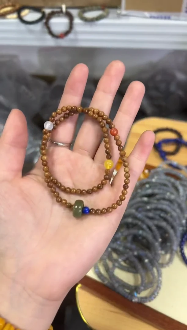 【闪购商品】菩提手串未镶嵌库克五行多宝设计款双圈[915]