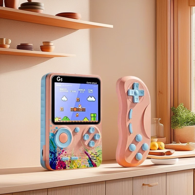 2025超火掌上500合1SUP复古经典掌机学生儿童热卖玩具配双人手柄