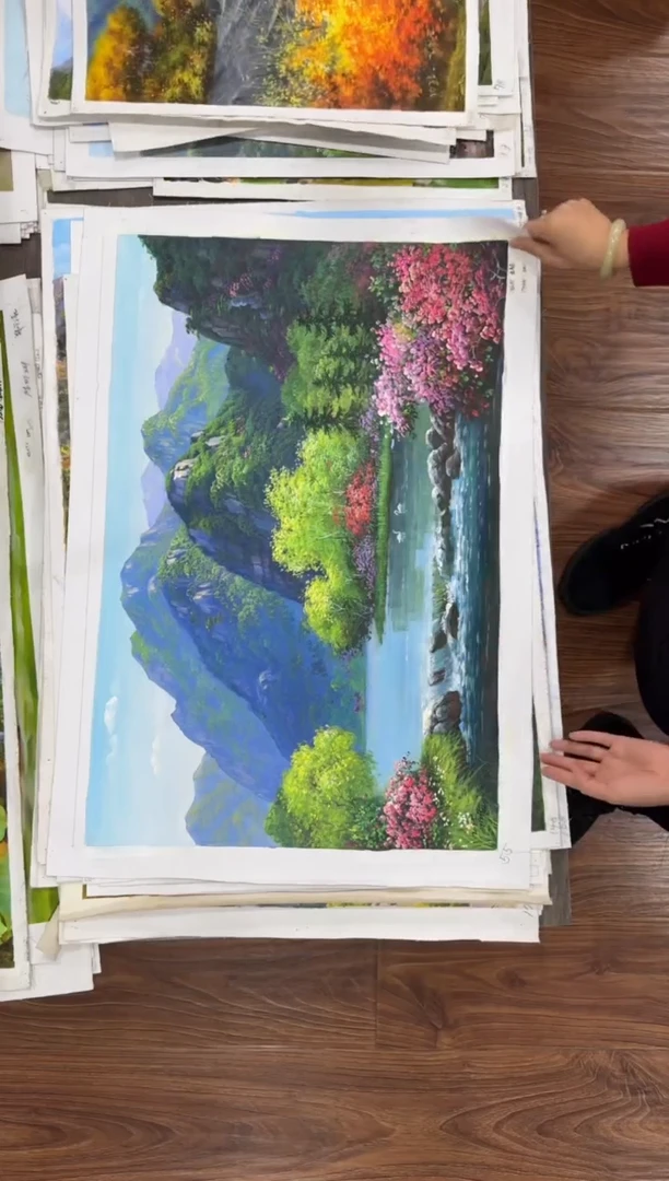 油画【45号】朝鲜原创纯手绘孤品油画