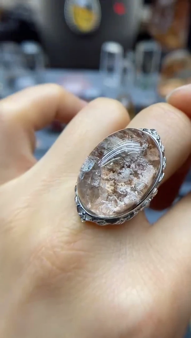 【闪购商品】水晶戒指银S925镶嵌水晶水晶