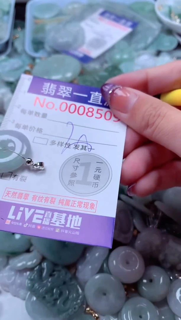 翡翠未镶嵌吊坠(不含链)8509